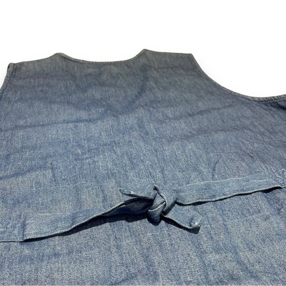 Vintage New Identity Patchwork Denim Vest Size 2X - Picture 4 of 7